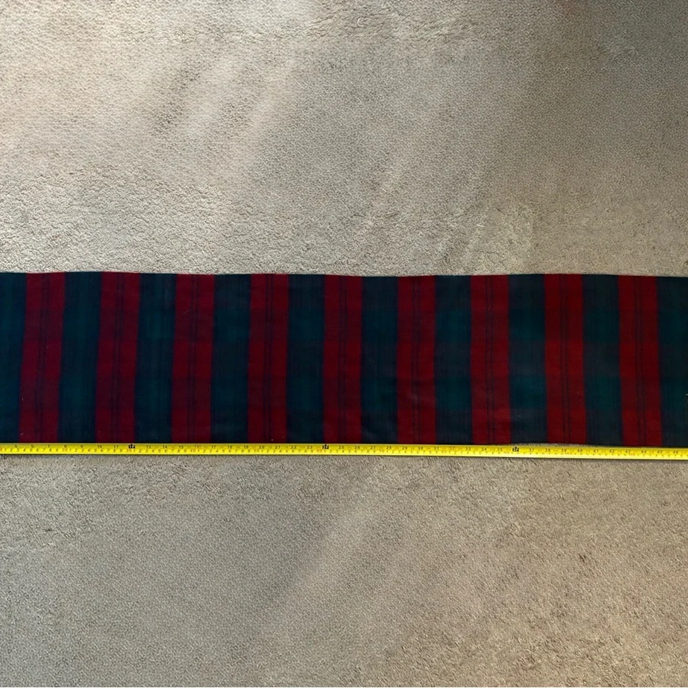 Christian Dior Red Green Blue Plaid Men’s Scarf